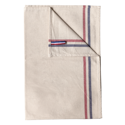 2-stripe tea towel - "Origine France Garantie"